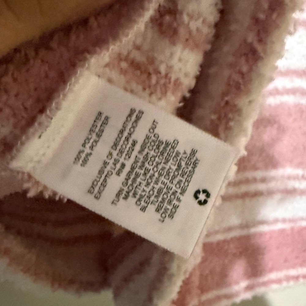 Wallflower Striped Pullover hoodie- Dusty Rose & White - Picture 5 of 5